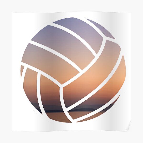"Volleyball Aesthetic" Poster by DoodlesnNoodlez Redbubble