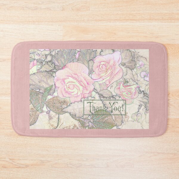 Item preview, Pink Begonias - Thank You   designed and sold by Sandra Foster.
