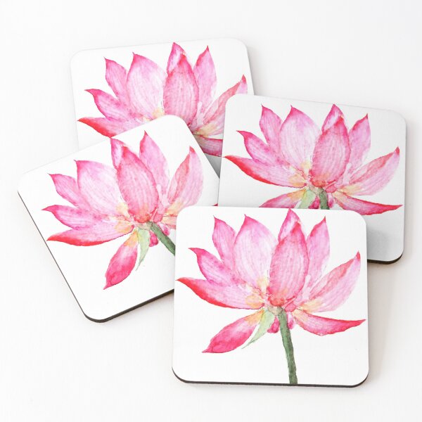 Item preview, hand painted one lotus flower designed and sold by ColorandColor.