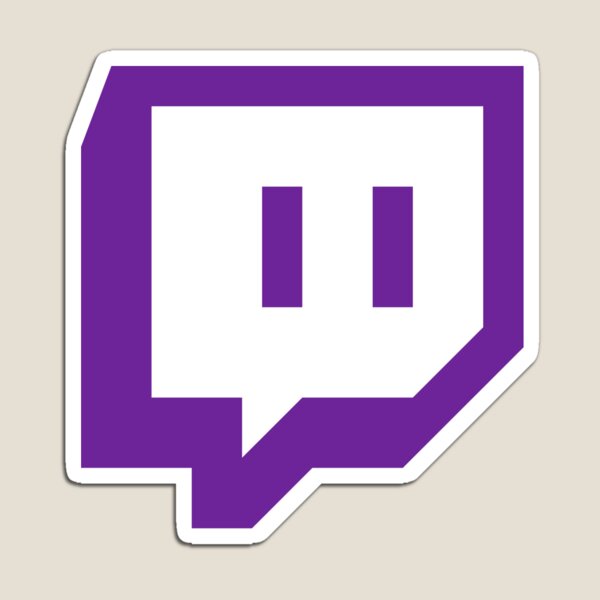 Twitch Logo Magnet By Solidproducts Redbubble