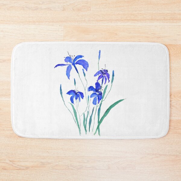 Item preview, hand painted blue day lily designed and sold by ColorandColor.