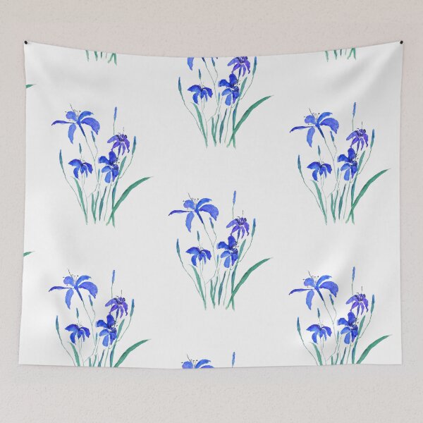Item preview, hand painted blue day lily designed and sold by SelenePaintings .