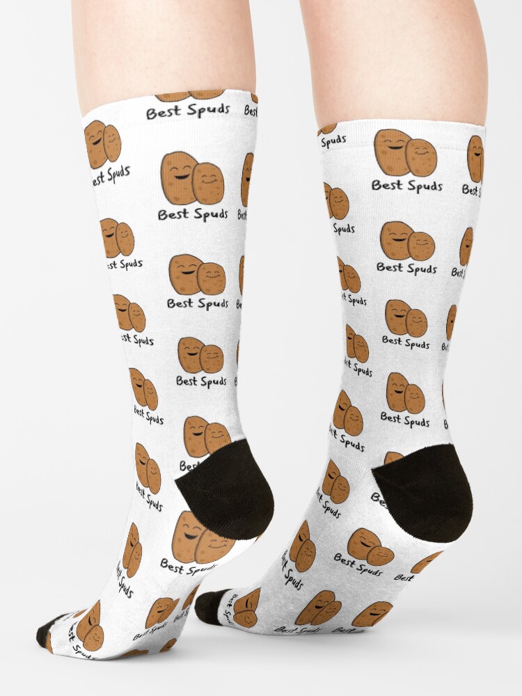 "Best Spuds Funny Potato Gift" Socks for Sale by LunaMay Redbubble