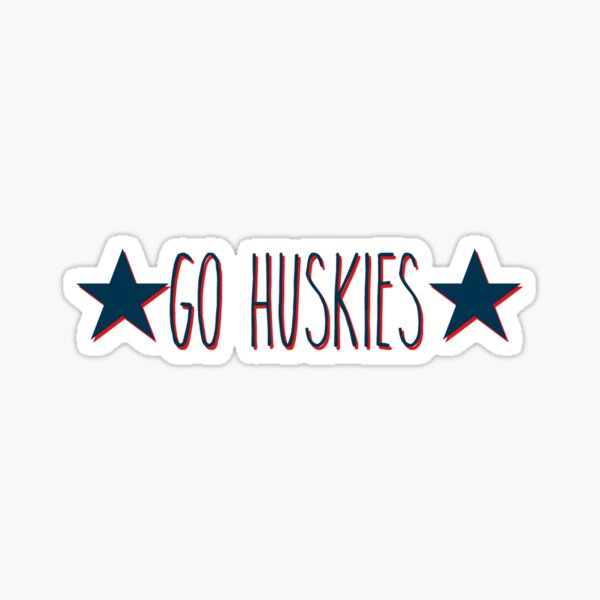Go Huskies Sticker