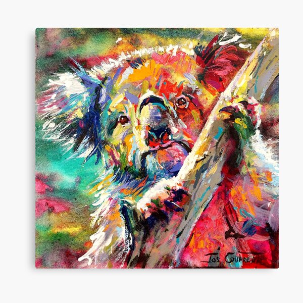 Colorful Koala Canvas Prints for Sale