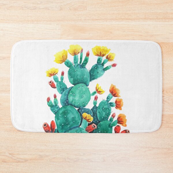 Item preview, hand painted flowering cactus watercolor arts  designed and sold by SelenePaintings .