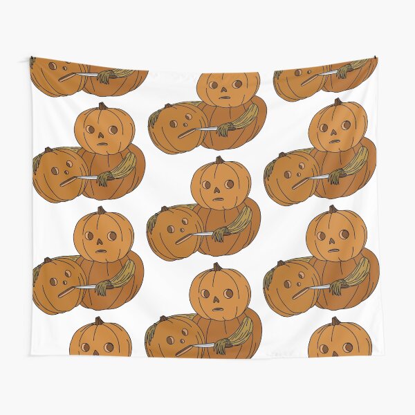 Pumpkin Heads Tapestry