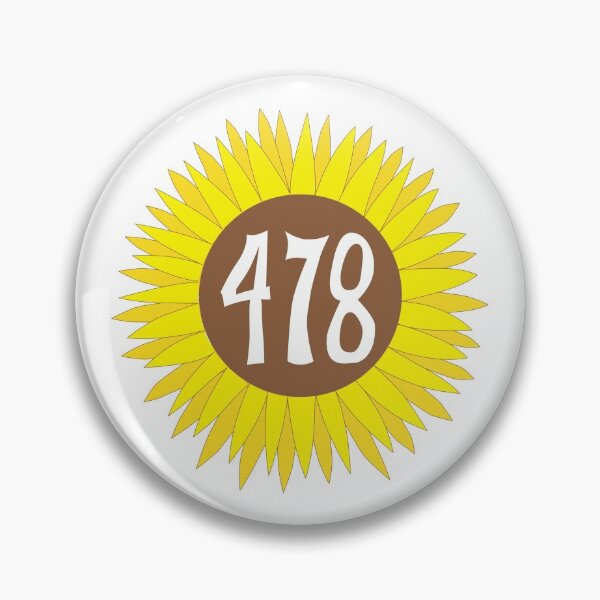 Item preview, Hand Drawn Georgia Sunflower 478 Area Code designed and sold by itsrturn.