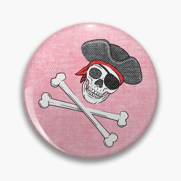 Item preview, Pirate Skulls - Pink designed and sold by littlearrow.