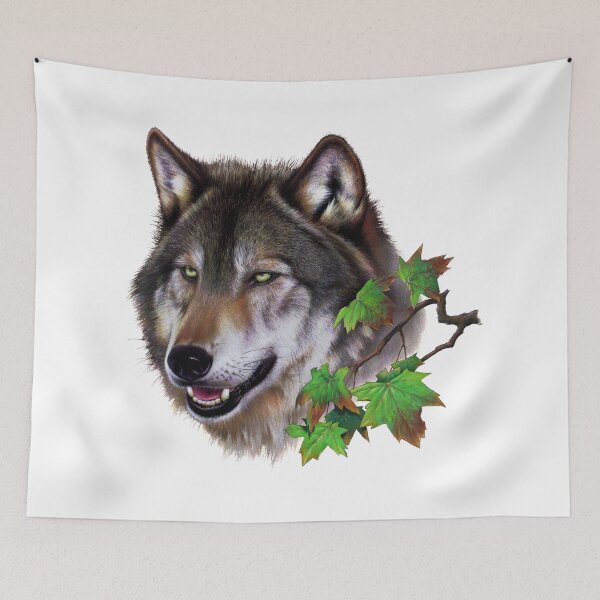 Item preview, Wolf Portrait designed and sold by Salmoneggs.
