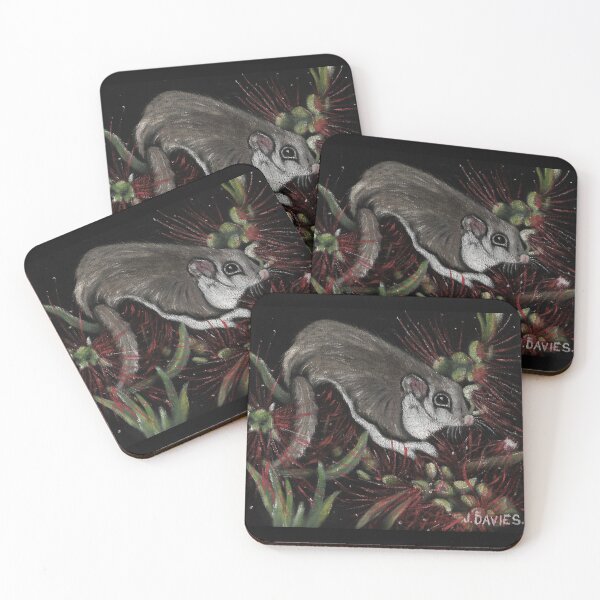 Item preview, Jan Davies possum on black velvet designed and sold by KarinaDavies.