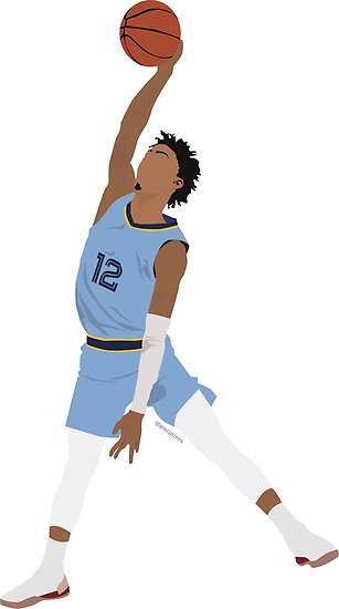 "Ja Morant Memphis Grizzlies Minimalist Art // T Shirt, Phone Cases ...