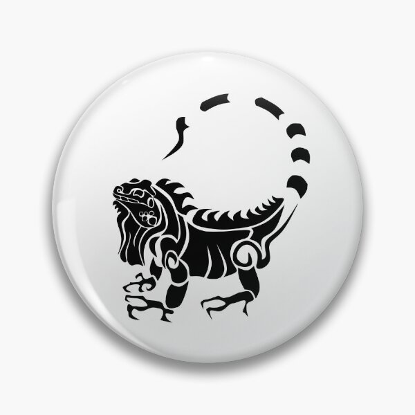 Item preview, Tribal Iguana in Black Ink Style designed and sold by grounds.