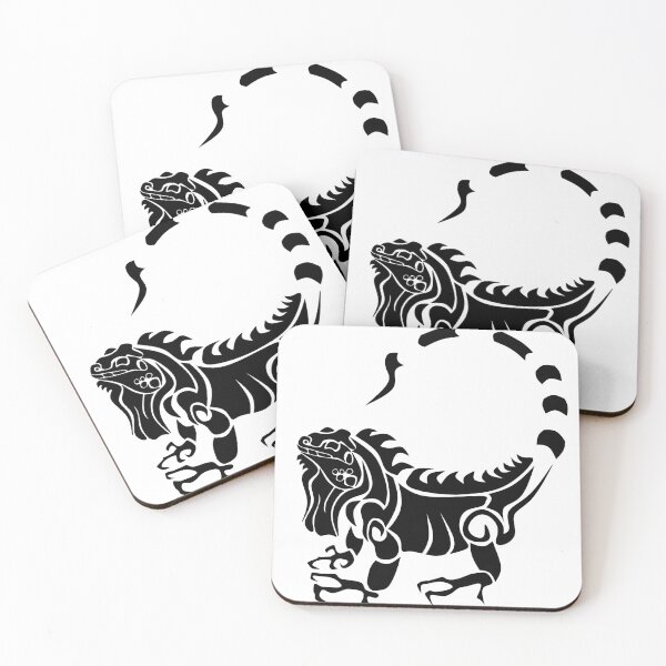 Item preview, Tribal Iguana in Black Ink Style designed and sold by grounds.