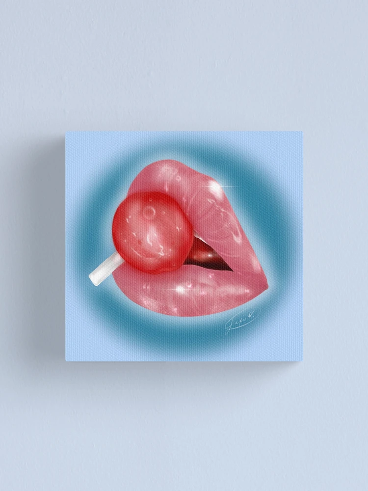 Imagen 1 de 3, Lienzo con la obra Labios ✨, diseñada y vendida por eixelking.