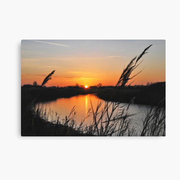 Sunset in "my backyard"....... Canvas Print