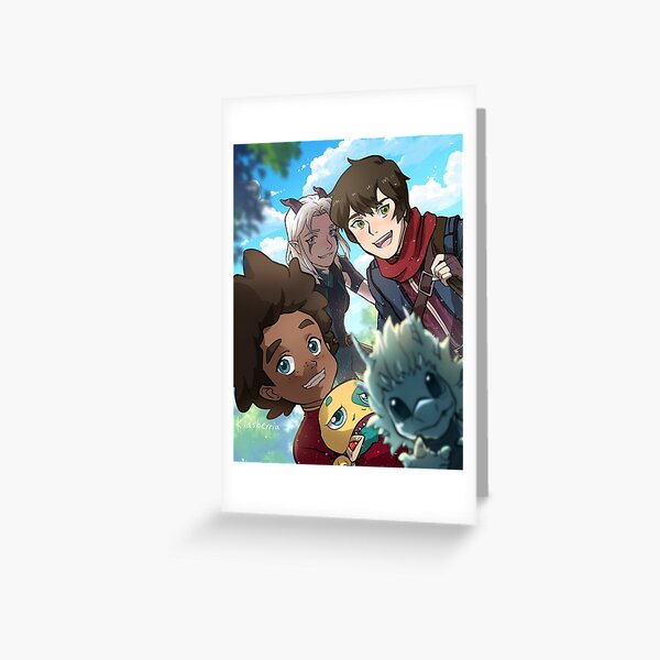 Vista previa del artículo con la obra «Callum, Rayla y Ezran», diseñado y vendido por kiasherria.