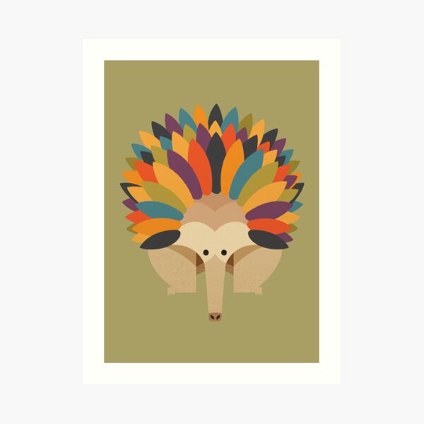 Hello Echidna Art Print