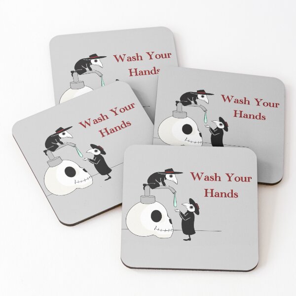 Item preview, Wash your Hands! Plague doctors.  designed and sold by Holly Pierson.