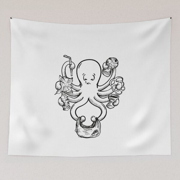 Item preview, Octopus Anti Plastic Shirt - Keep The Sea Plastic Free Ocean Shirt - Kraken Shirt - Squid Shirt - Save the Earth Shirt with Octopus designed and sold by Tom N..