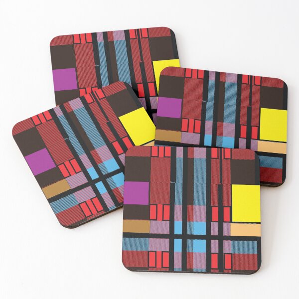Item preview, Bright Geometric Urban Plaid: TeresaTown at Redbubble 2020 designed and sold by Mark Stansberry.