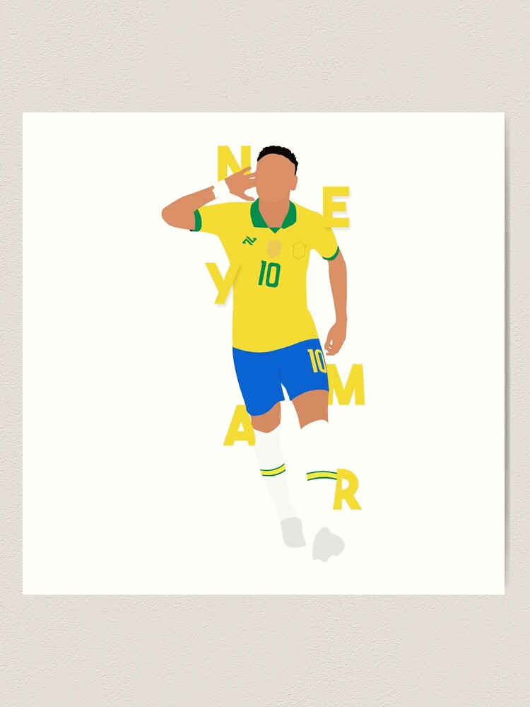 Neymar Jr- Brazil Legend Art Board Print for Sale by FootballArcade
