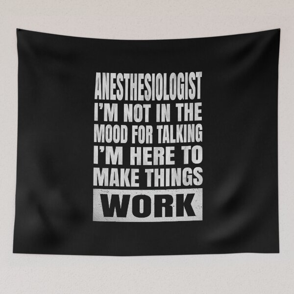 Item preview, Anesthesiologist I'm Not In The Mood For Talking anesthetic print designed and sold by Grabitees.