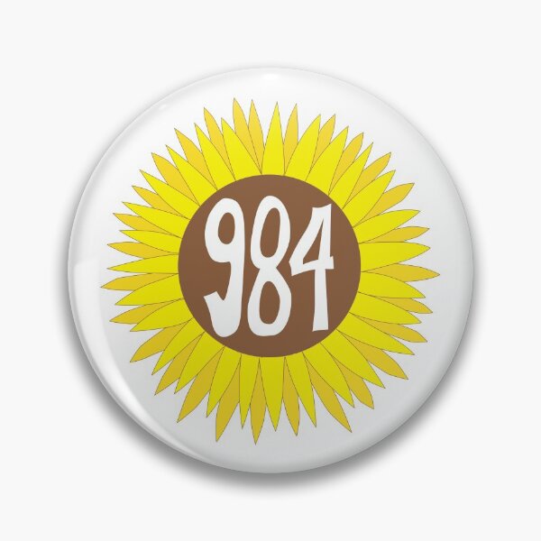 Item preview, Hand Drawn North Carolina Sunflower 984 Area Code designed and sold by itsrturn.