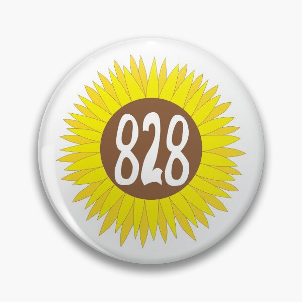 Item preview, Hand Drawn North Carolina Sunflower 828 Area Code designed and sold by itsrturn.
