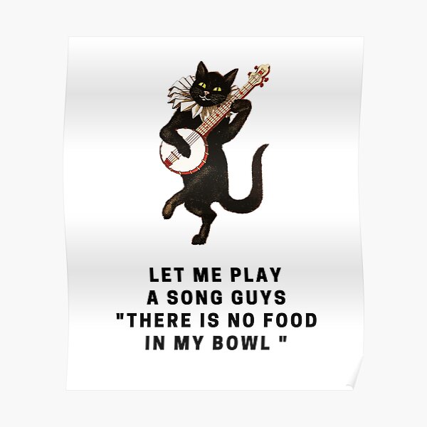 "Banjo Cat Song" Poster by badyalex Redbubble