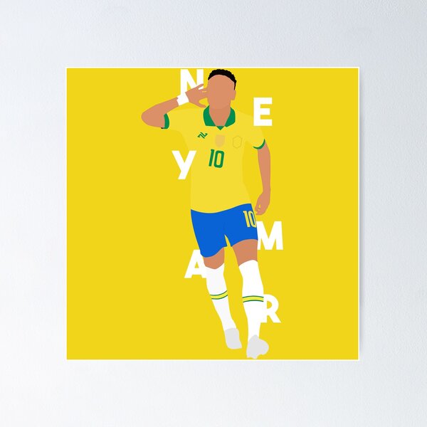 Neymar Brazilian Legend Art Poster for Sale by FootballArcade