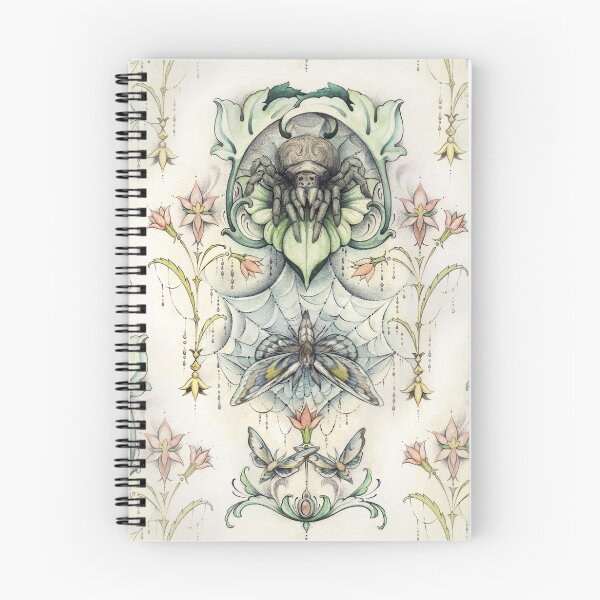 Item preview, Antique pattern - Spider and Moths designed and sold by fioski.