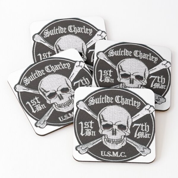 Item preview, 1st Bn 7th  Suicide Charlie Patch Sticker designed and sold by MilitaryPlus.