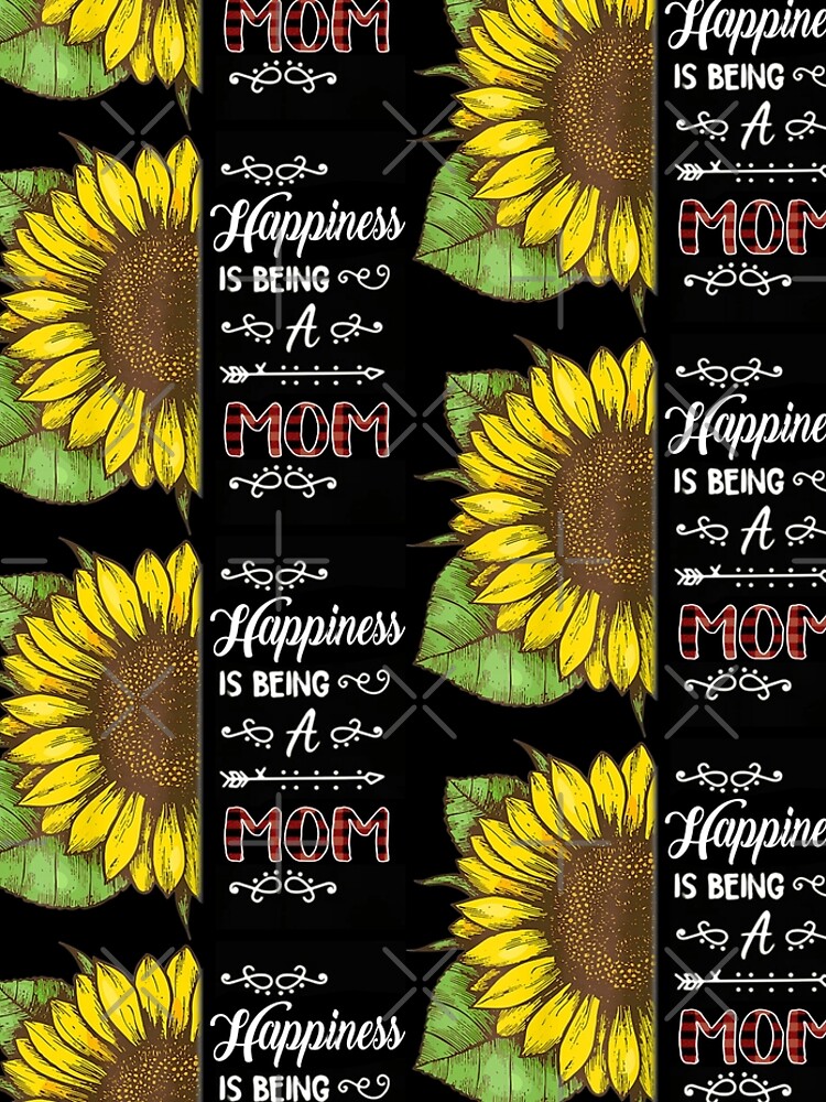 Discover Funny Mom Happiness is Being a Mom Gifts Sunflower Leggings