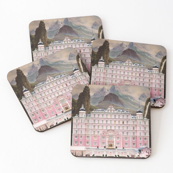 Grand Budapest Hotel Coasters (Set of 4)