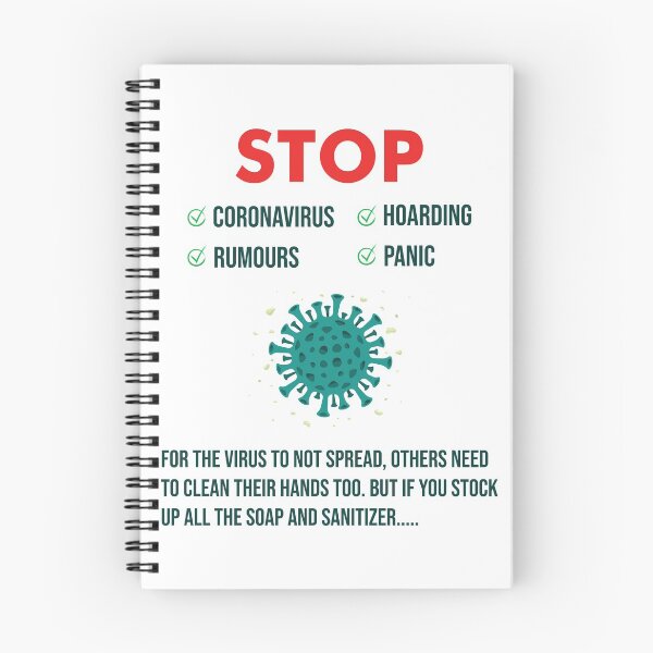 Item preview, Stop Coronavirus Hoarding Panic Fear Rumours Light designed and sold by funnierthanthou.