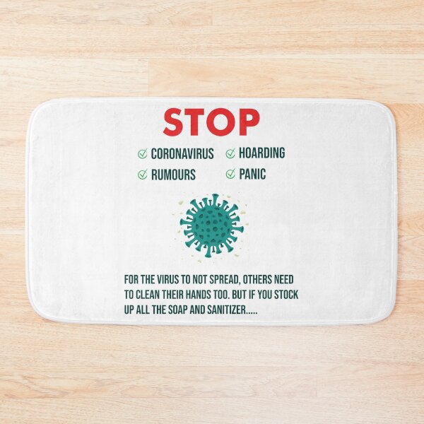 Item preview, Stop Coronavirus Hoarding Panic Fear Rumours Light designed and sold by funnierthanthou.