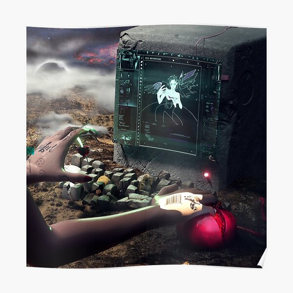 grimes / miss anthropocene cover Poster
