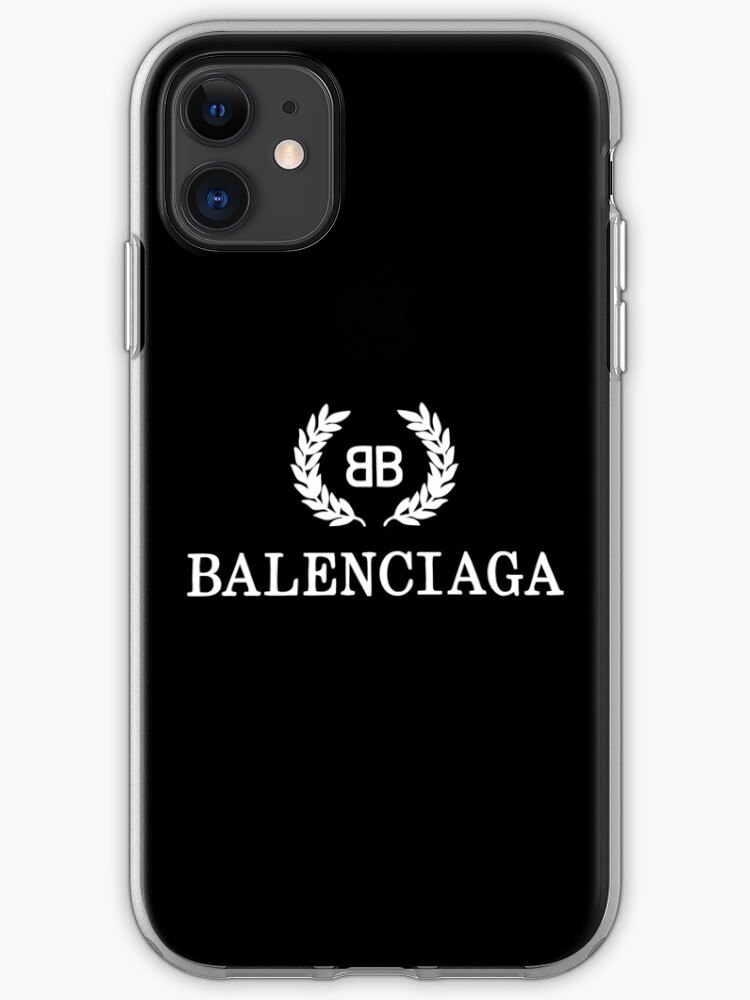 white balenciaga phone case