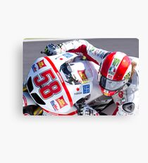 Marco Simoncelli 58 Canvas Print