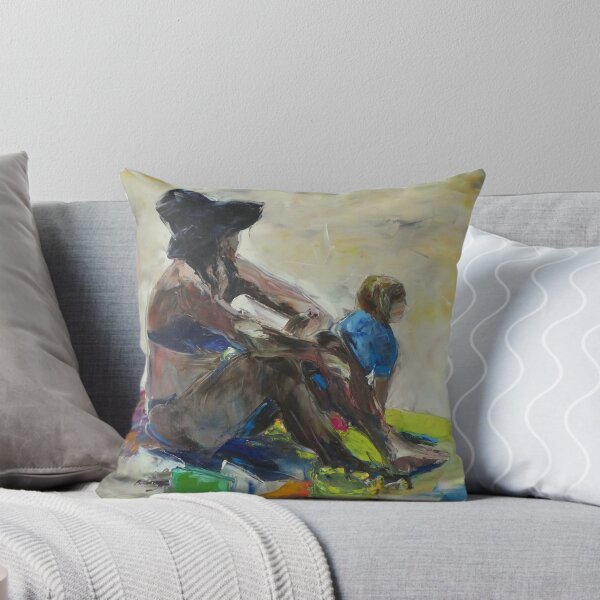The Black Hat, Summer in Australia Throw Pillow