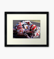 Marco Simoncelli 58 Framed Print