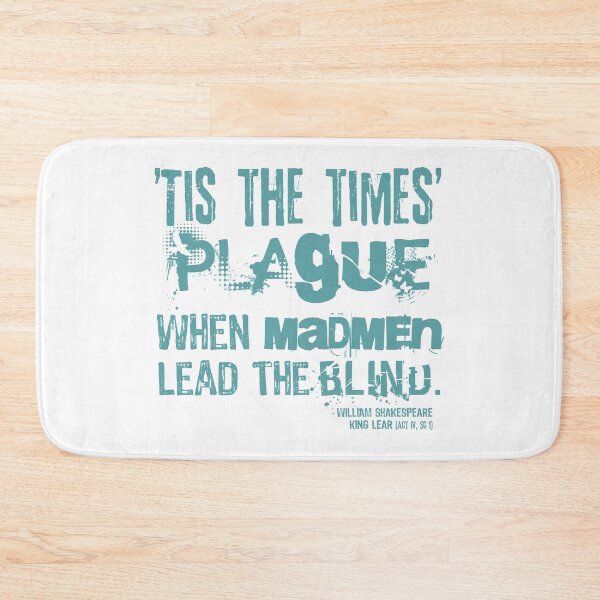 Item preview, King Lear Plague Quote (Aqua Version) designed and sold by Styled Vintage.