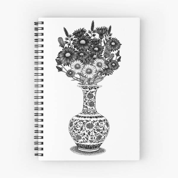 Item preview, Chinese Vase with Wild Flowers designed and sold by Schmaise.