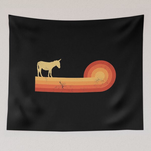 Item preview, Donkey Retro Sunset Vintage 60s 70s Shirt for Men Women Boys Girls Kids Animal Lovers Gift designed and sold by LiqueGifts.