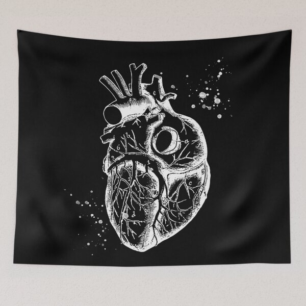 Item preview, Anatomical Heart • Black • Minimalist Goth designed and sold by Rike Mayer.
