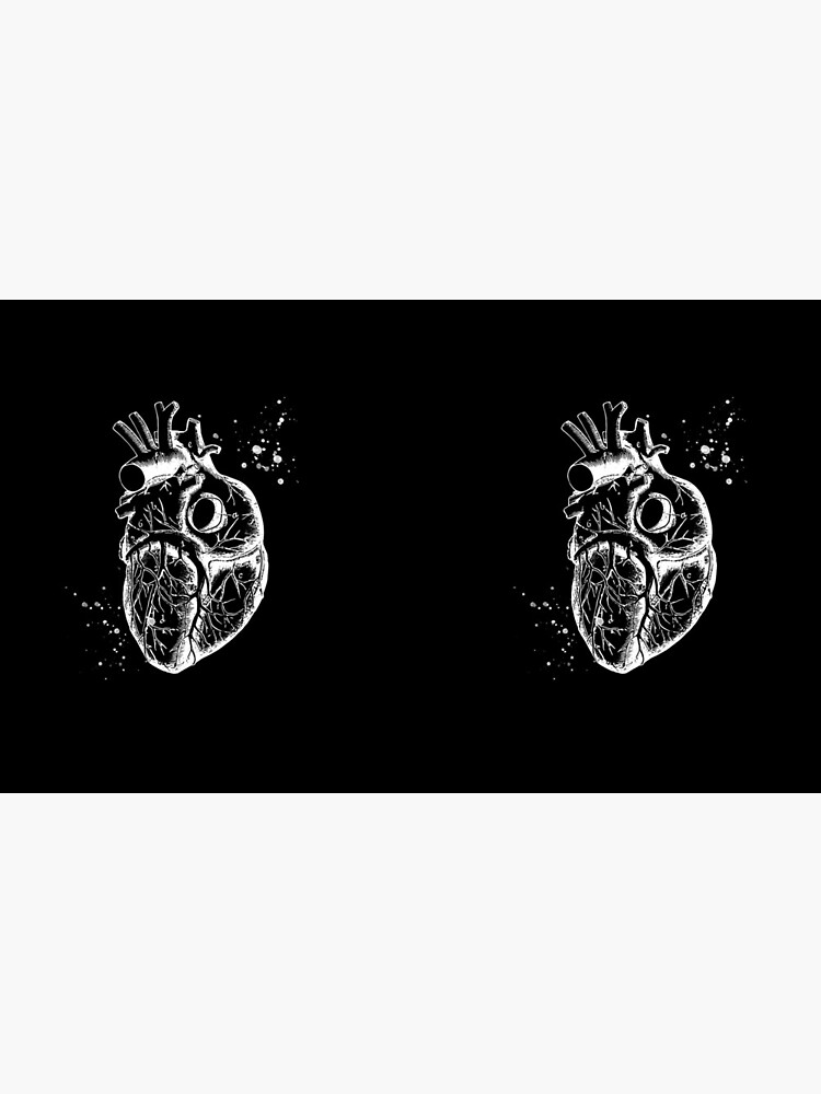 Anatomical Heart • Black • Minimalist Goth by rike-mayer