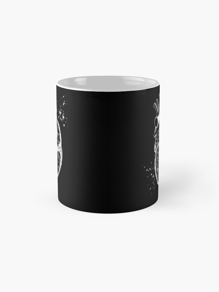 Alternate view of Anatomical Heart • Black • Minimalist Goth Mug