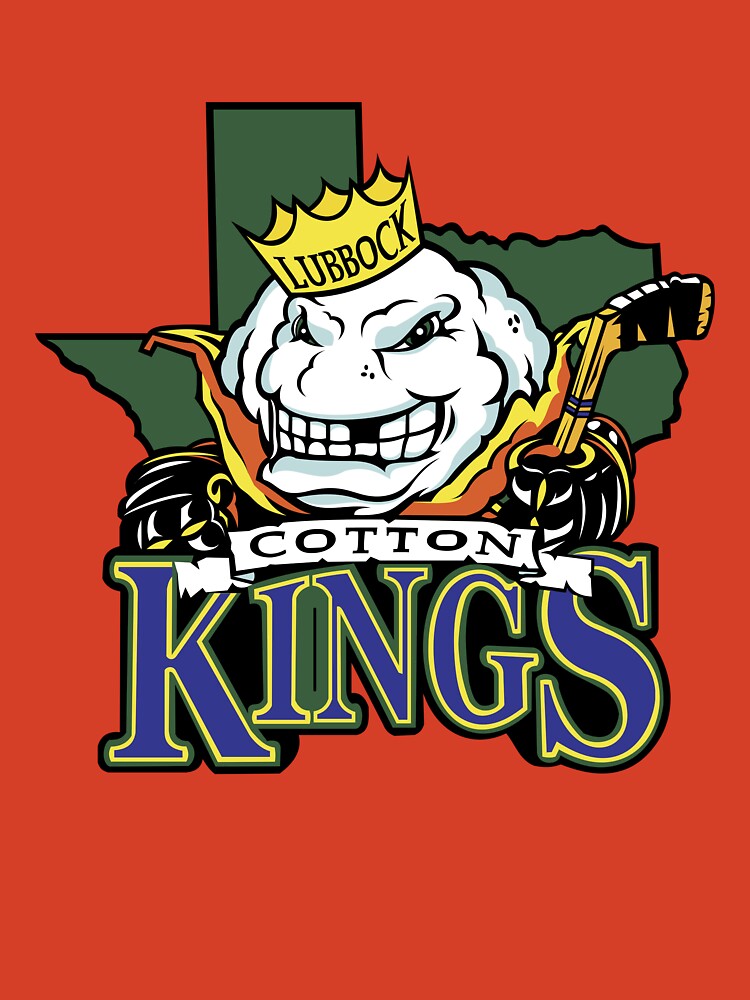 Lubbock Cotton Kings Vintage Hockey Logo T-shirt