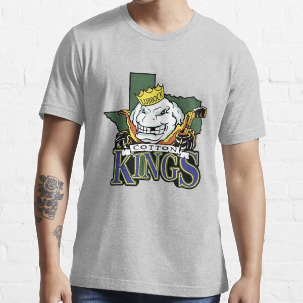 Vintage Ice Hockey Lubbock Cotton Kings T-Shirt L / Heather Grey